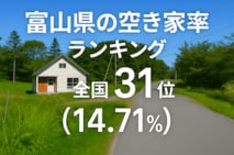 a富山県の空き家率は14.71％で全国31位！　ランキング、長期推移、活用事例などを解説